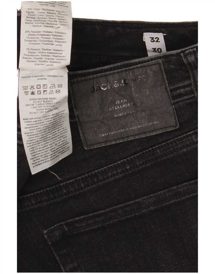 Jack & Jones Jean slim effet vieilli W32 L30 pour homme en coton noir