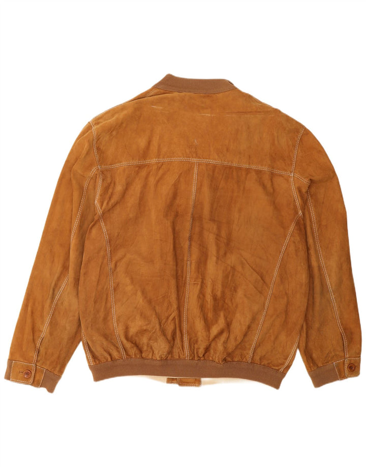 Mabrun Veste Bomber En Daim Homme IT 54 2XL Beige