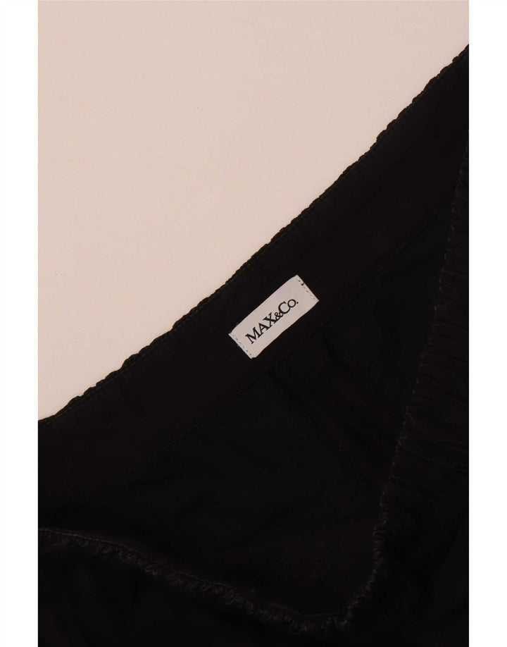 Max & Co. Pantalon Capri Large Femme W30 L21 Noir