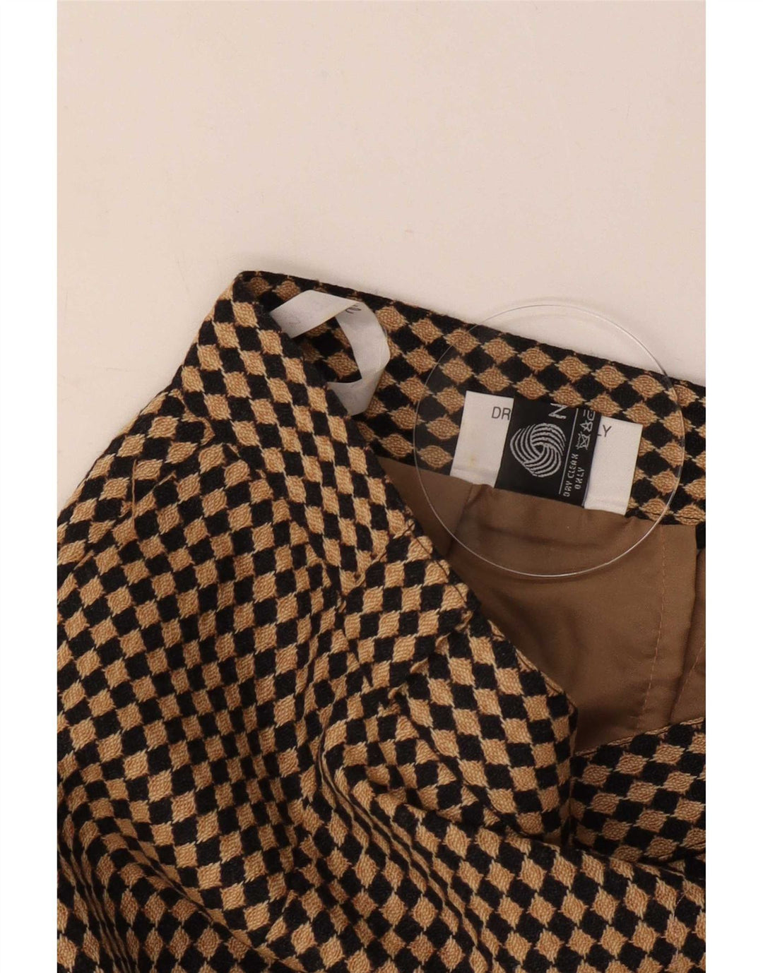 Michael H Jupe crayon pour femme UK 12 Medium W26 Beige Argyle/Diamond Wool