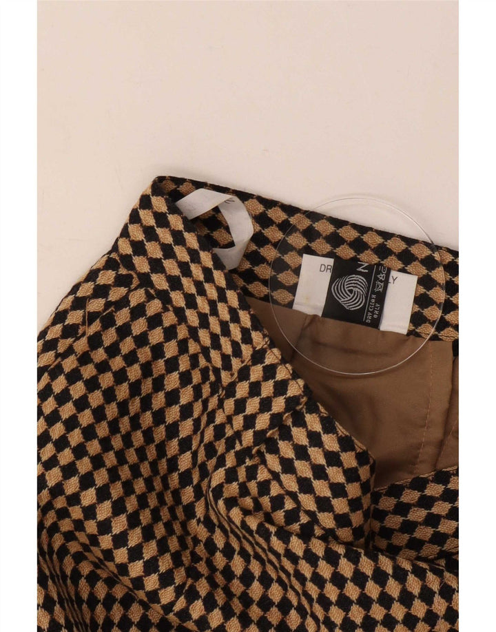 Michael H Jupe crayon pour femme UK 12 Medium W26 Beige Argyle/Diamond Wool