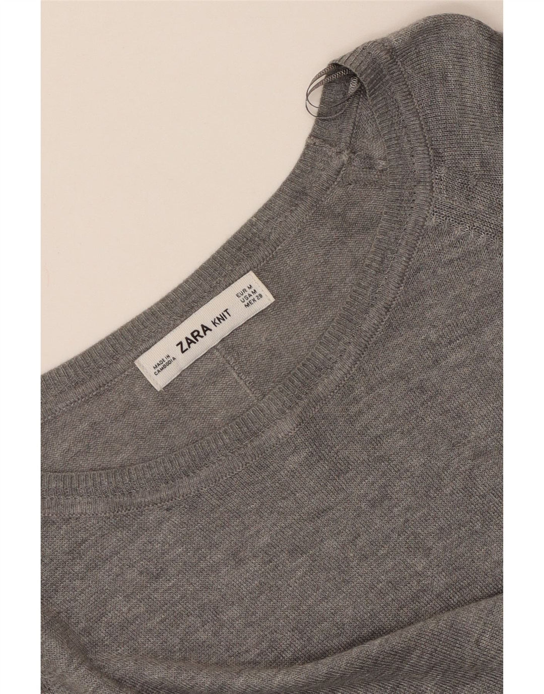 Zara Chemisier Femme UK 14 Gris Moyen