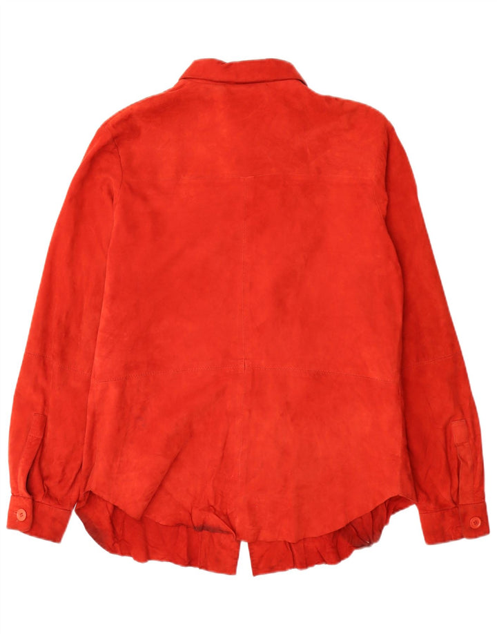 Conbipel Chemise En Daim Femme IT 44 Cuir Rouge Moyen