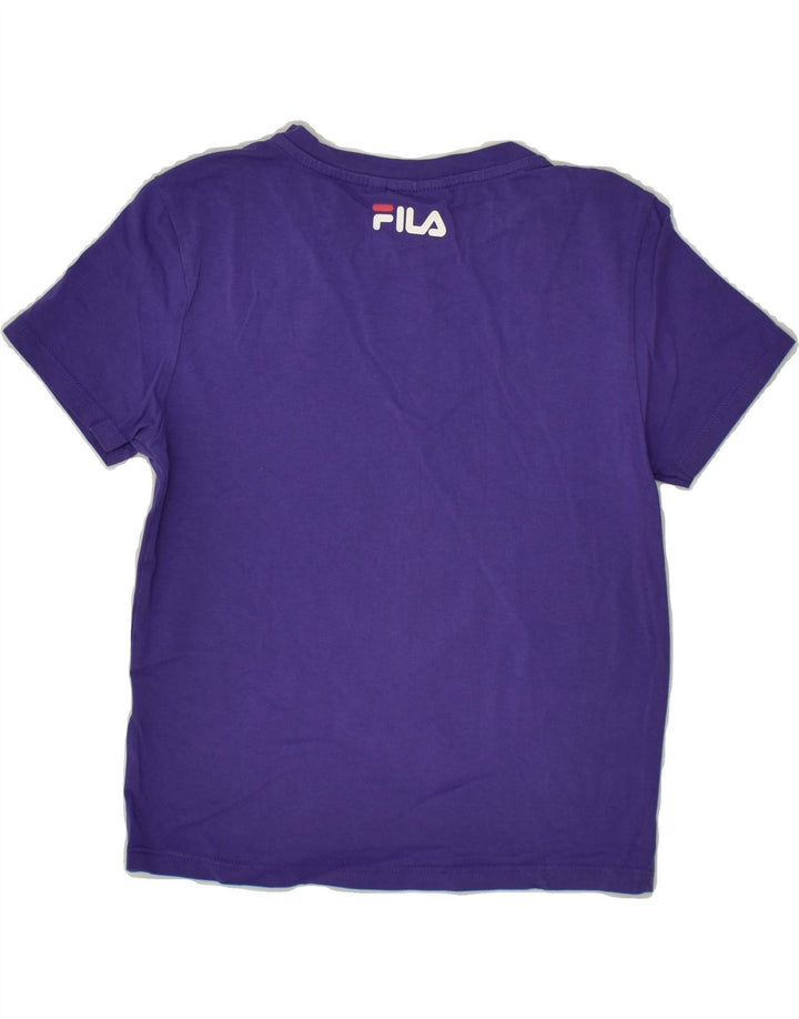 FILA Girls Graphic T-Shirt Top 6-7 Years XS Purple | Vintage Fila | Thrift | Second-Hand Fila | Used Clothing | Messina Hembry 