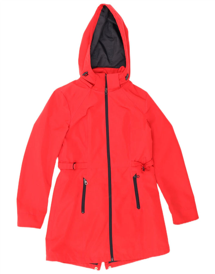 Nautica Imperméable à capuche pour homme UK 12 Rouge moyen Polyester
