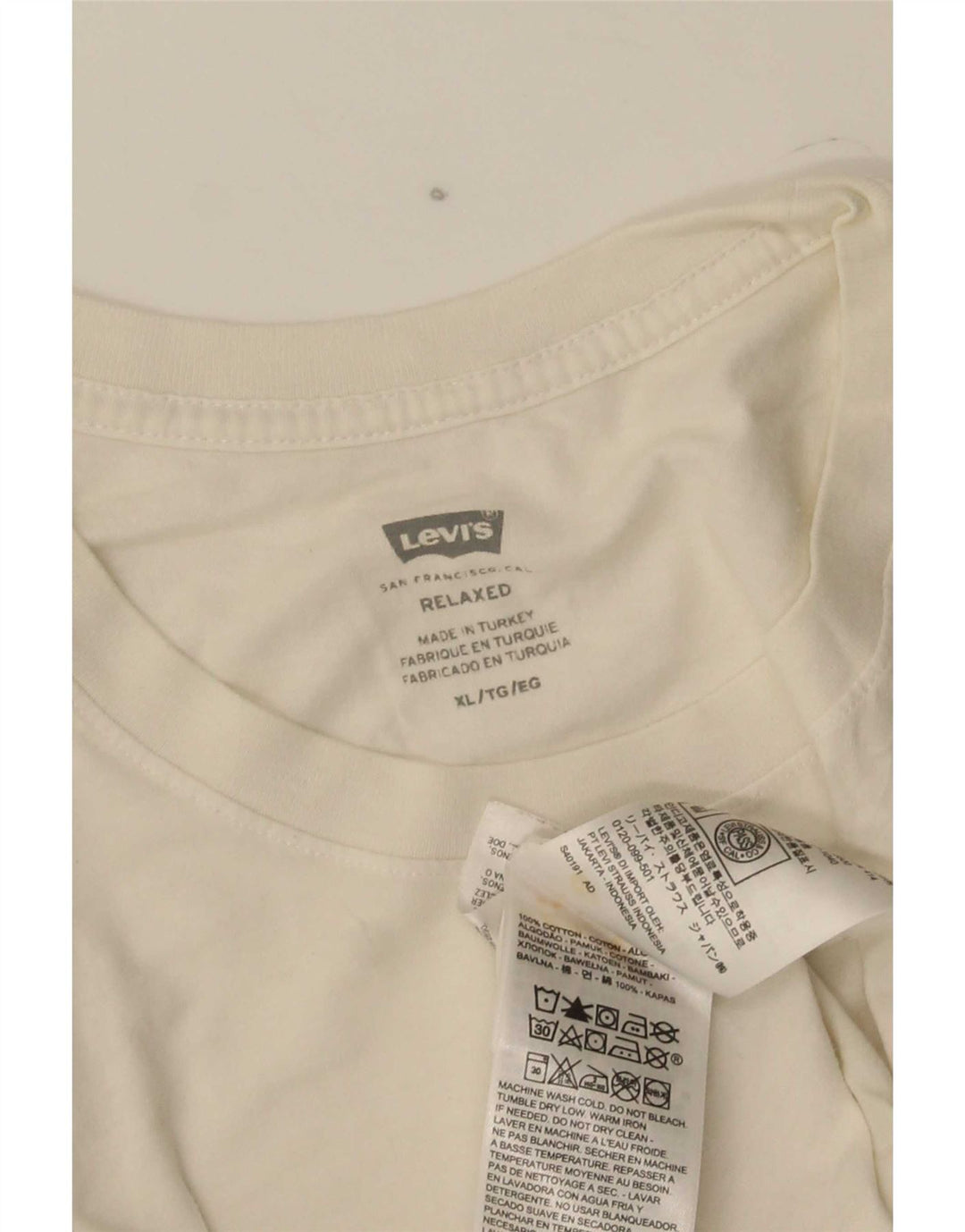 Levi's T-Shirt Relaxed Graphic Homme Blanc XL Coton