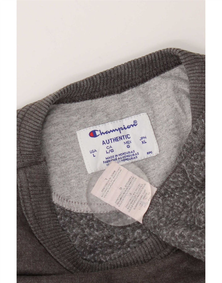 Champion Sweat-shirt pour homme en coton gris Taille L