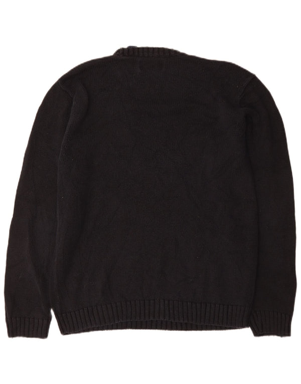 Chaps Pull Col Ras-du-Cou Homme Noir Moyen Coton