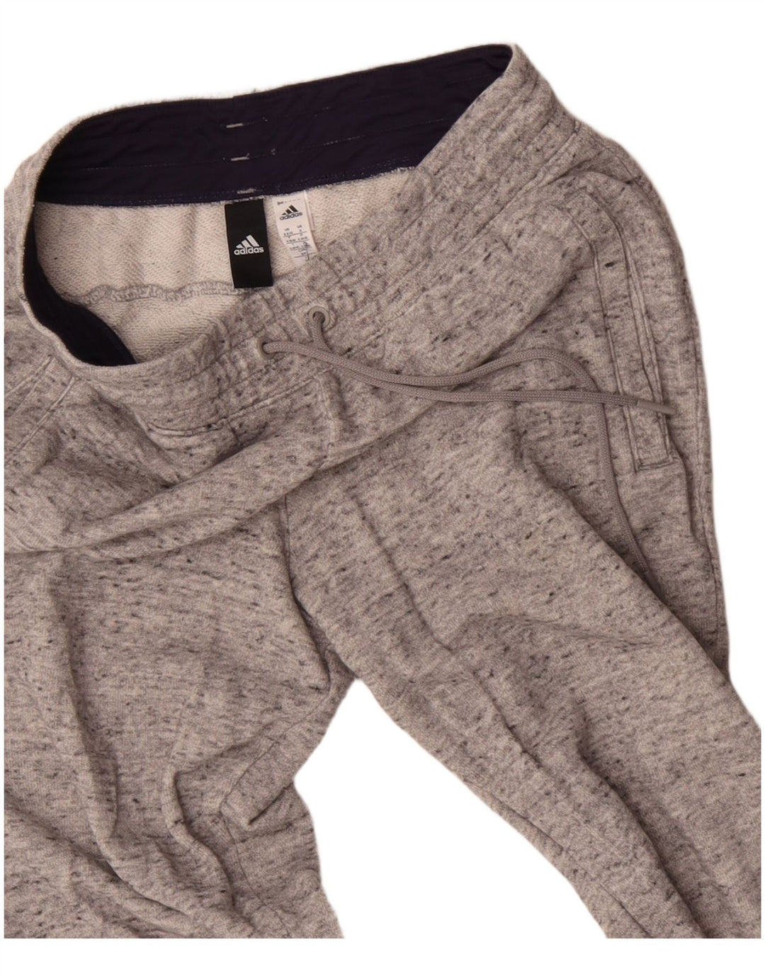 ADIDAS Pantalon de survêtement pour femme Joggers UK 8/10 Petit Gris Moucheté