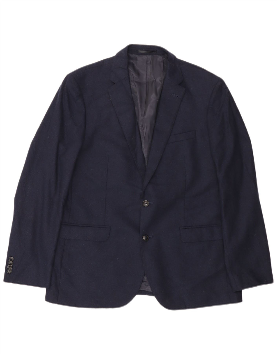 John Lewis Veste blazer à 2 boutons pour homme UK 44 2XL Bleu marine en laine