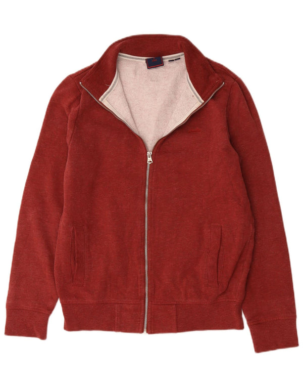 Superdry Veste de survêtement pour homme en coton rouge moyen
