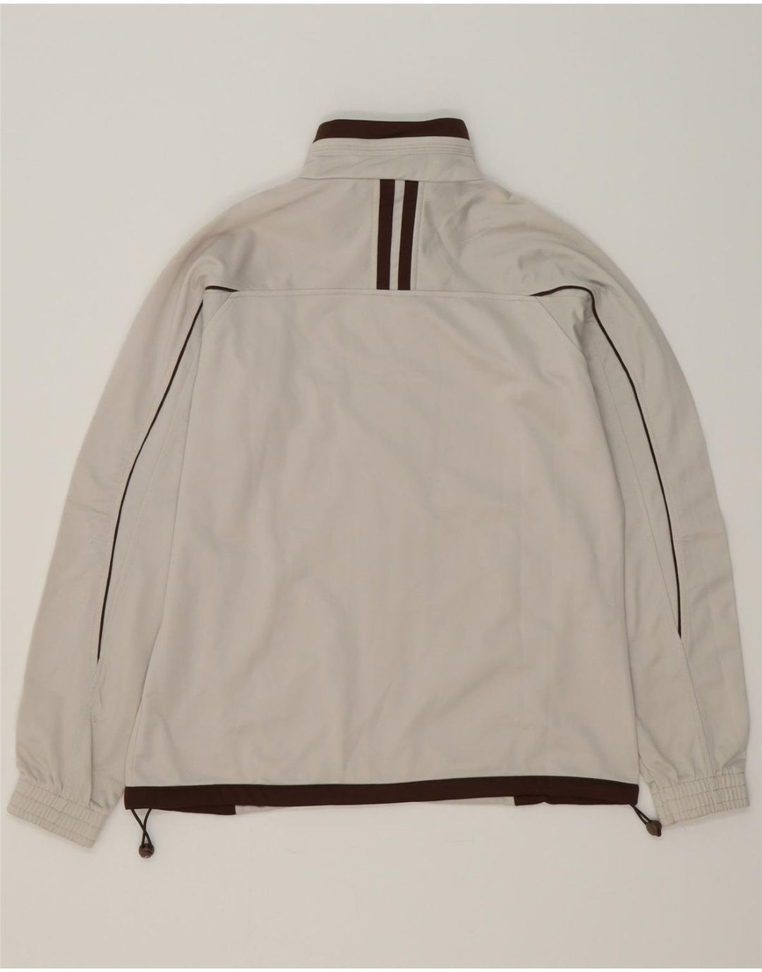 DIADORA Womens Tracksuit Top Jacket UK 12 Medium  Beige Polyester Vintage Diadora and Second-Hand Diadora from Messina Hembry 