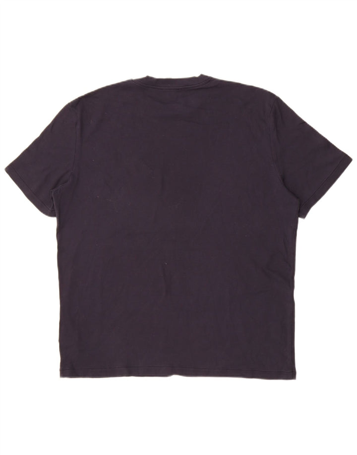 Cos T-Shirt Homme Haut Large Bleu Marine Coton