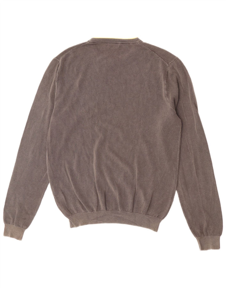 Sun68 Pull col rond pour homme XL en coton gris