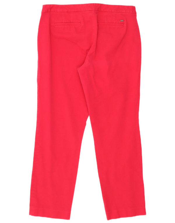 Tommy Hilfiger Pantalon chino court pour femme US 10 Large W30 L26 Coton rouge