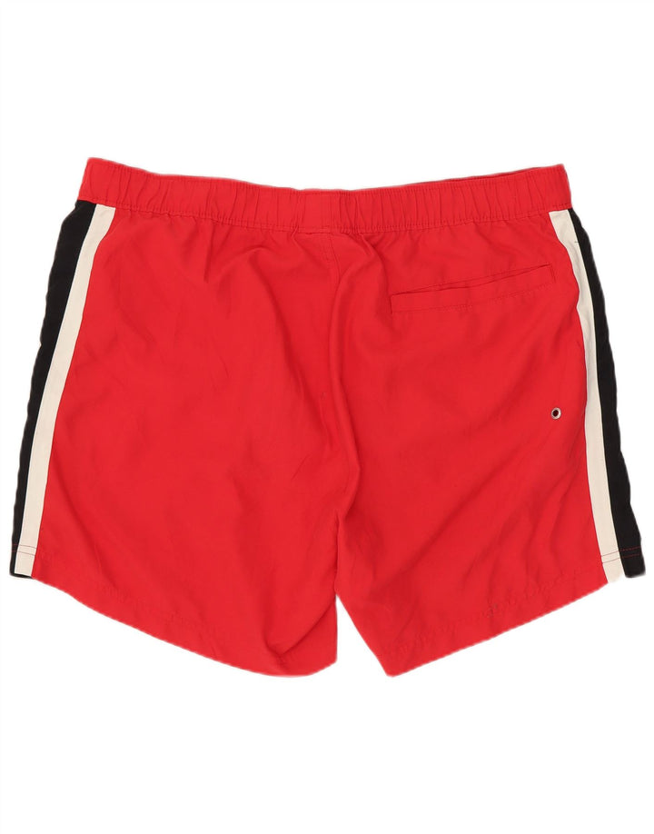 CHAMPION Short de Bain Graphique Homme XL Rouge Colorblock Polyester