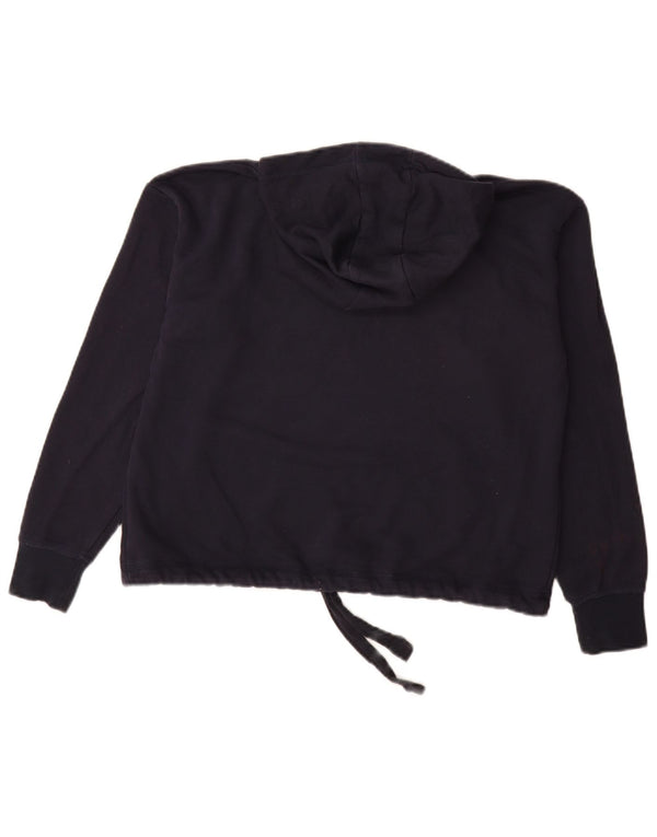 Champion Pull à capuche surdimensionné graphique pour femme UK 10 Small Bleu marine