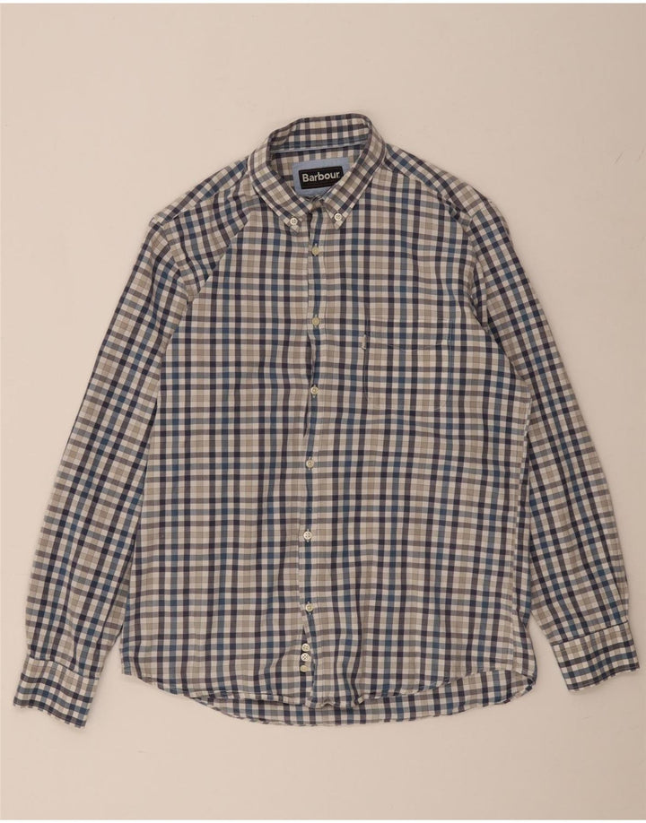 Chemise Homme Barbour Vichy Bleu Moyen