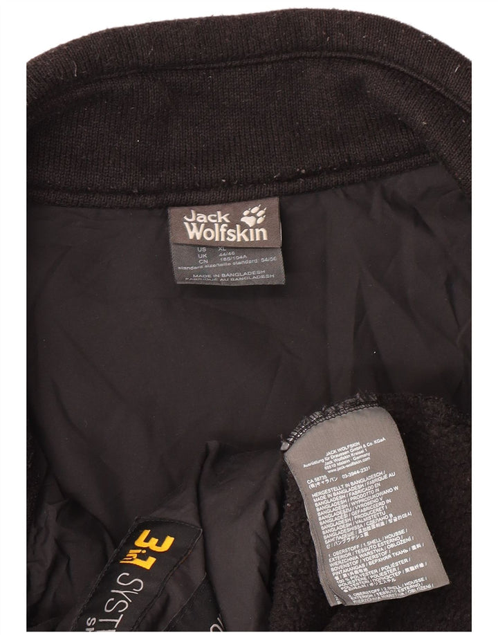 JACK WOLFSKIN Veste Polaire Homme UK 44/46 XL Noir Polyester