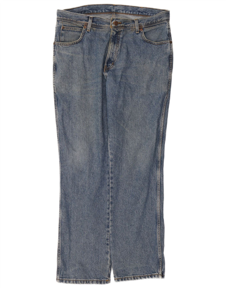 Wrangler Jean droit coupe droite W36 L32 en coton bleu pour homme