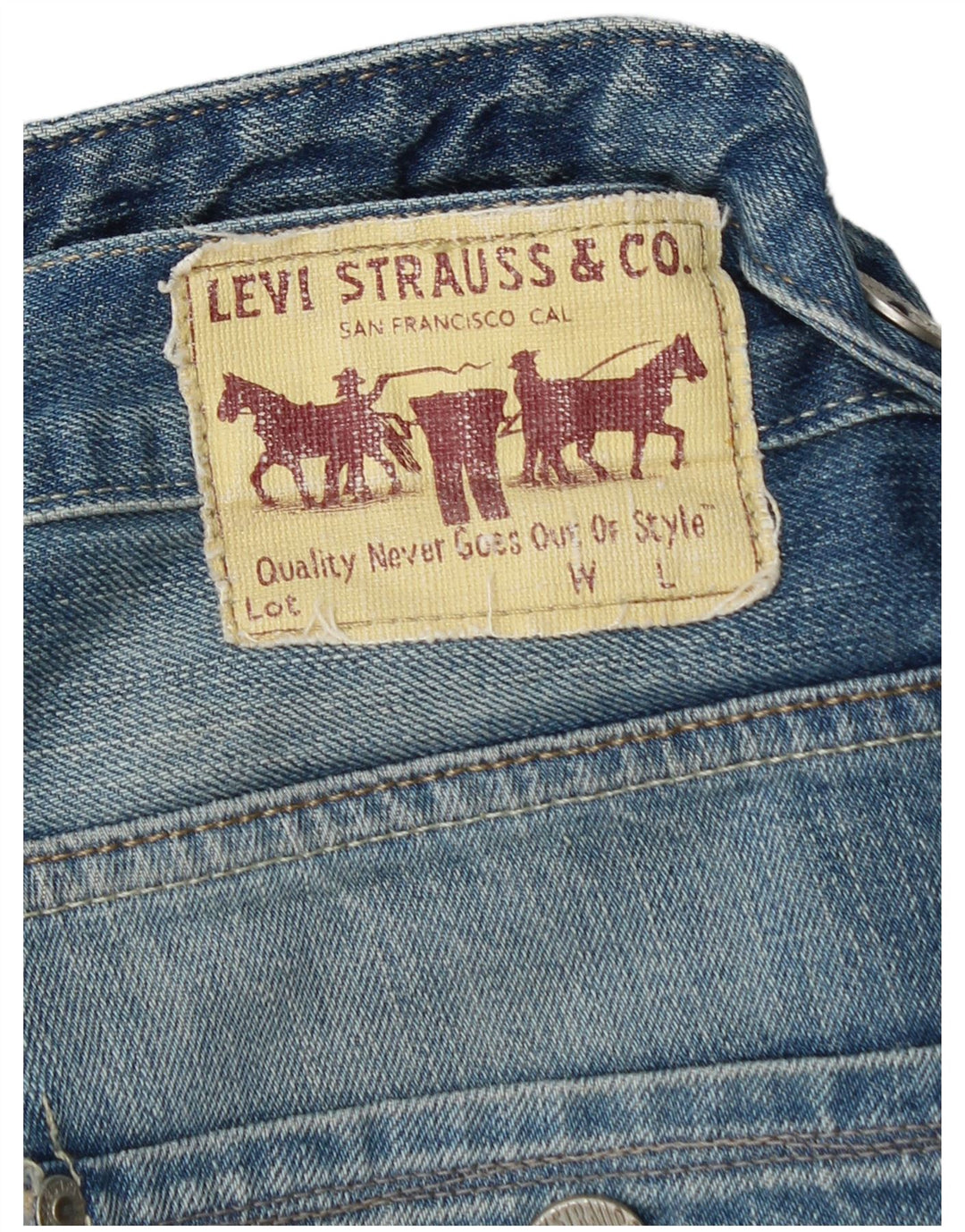 LEVI'S Jean Bootcut 504 Femme W32 L32 Bleu