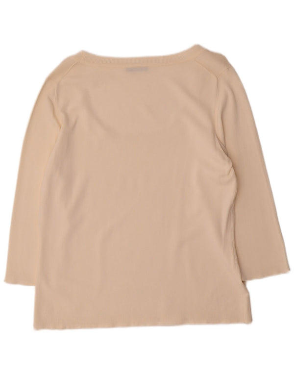 Marella Haut Femme Manches 3/4 UK 20 2XL Blanc Cassé