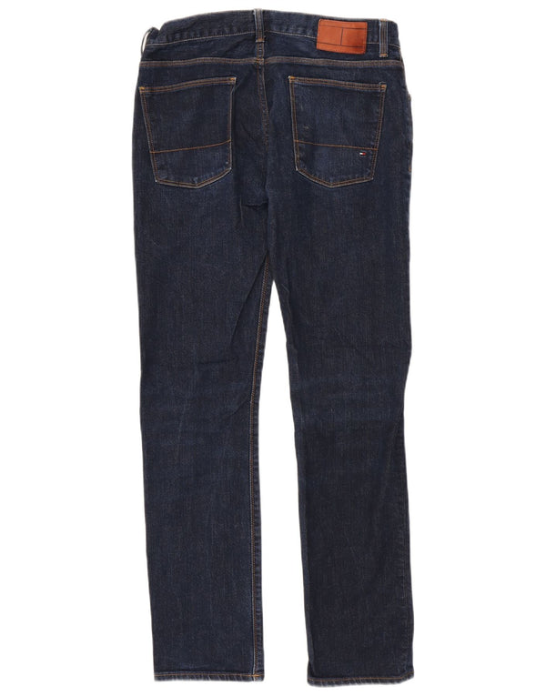 Tommy Hilfiger Jean Slim Homme W32 L32 Bleu Marine Coton