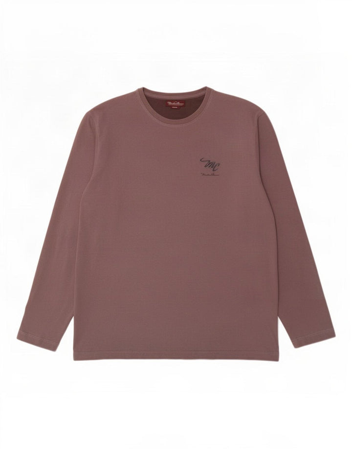 Marlboro Classics Haut à manches longues pour homme en coton gris Taille L