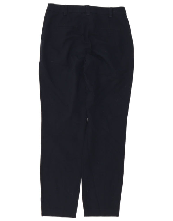 Topshop Femme Petite Pantalon De Costume Droit UK 4 XS W24 L27 Bleu Marine