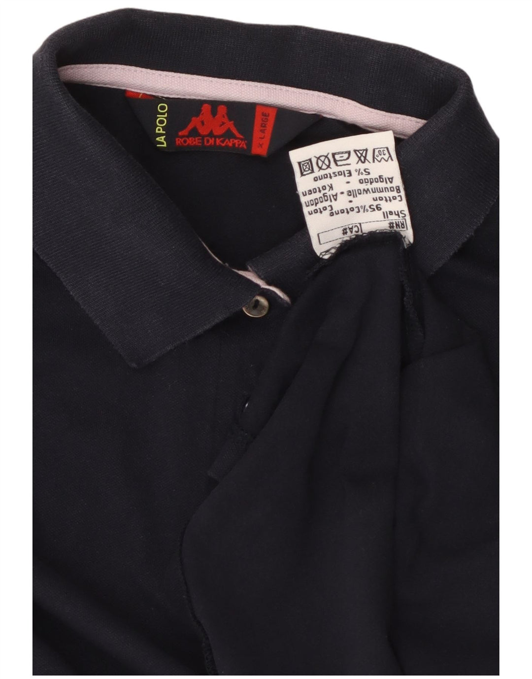 KAPPA Polo Fille 13-14 ans XL Bleu Marine Coton