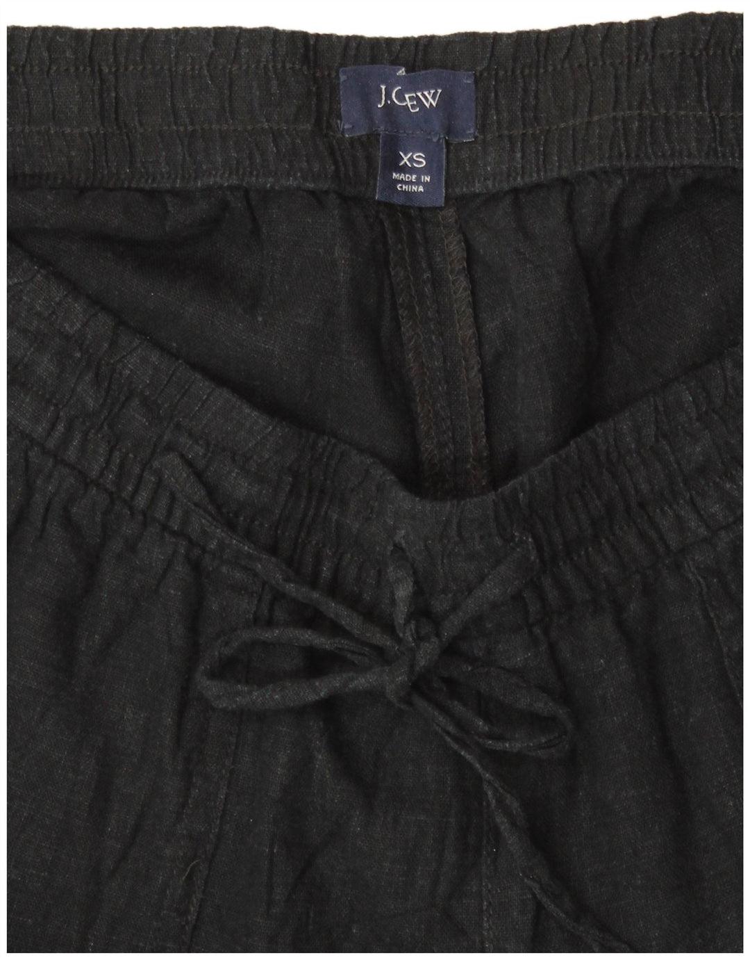 J. CREW Short décontracté pour femme XS W26 Lin noir