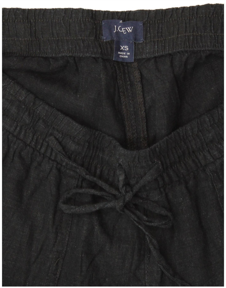 J. CREW Short décontracté pour femme XS W26 Lin noir