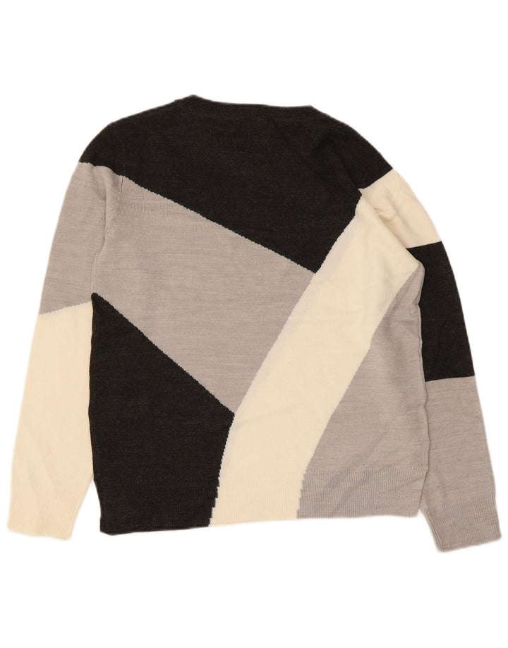 MARKS & SPENCER Pull col bateau pour femme UK 10 Small Multicolore
