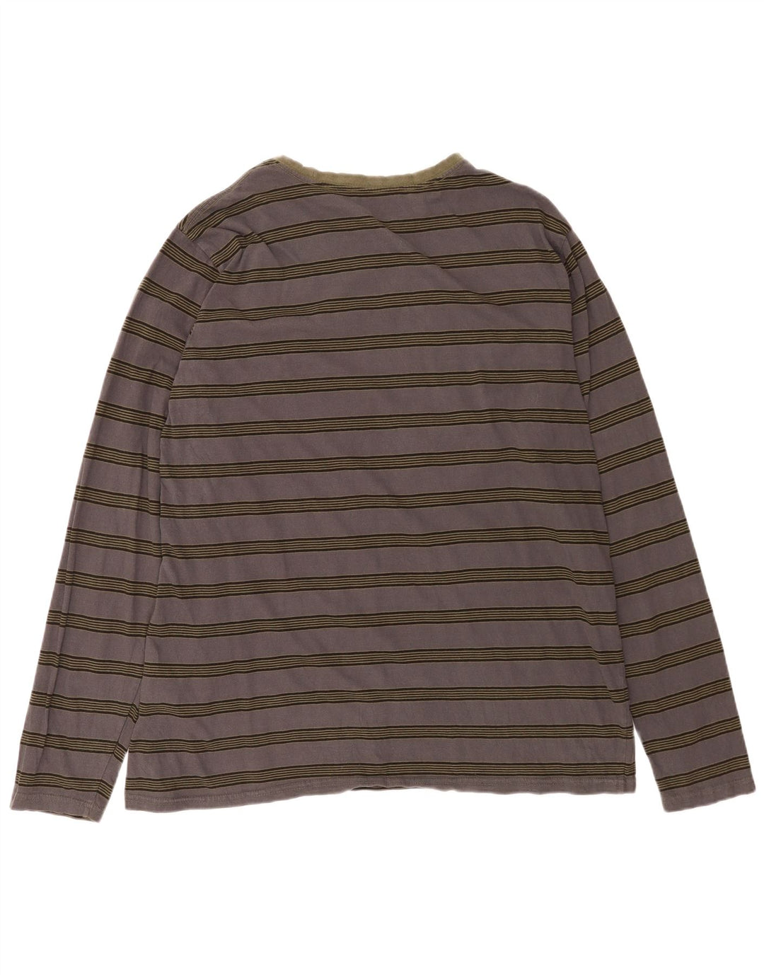 Volcom Haut à manches longues pour hommes 2XL en coton rayé gris