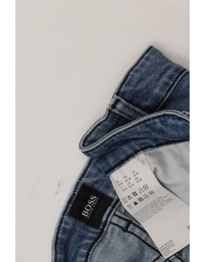 Hugo Boss Jean Slim W34 L36 Bleu Coton Homme