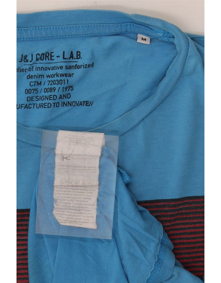 Jack & Jones T-Shirt Graphique Homme Bleu Moyen Coton