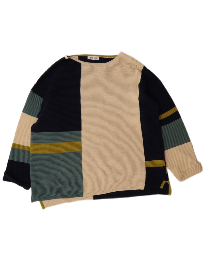 WHITE STUFF Pull col bateau pour femme UK 18 XL Multicolore