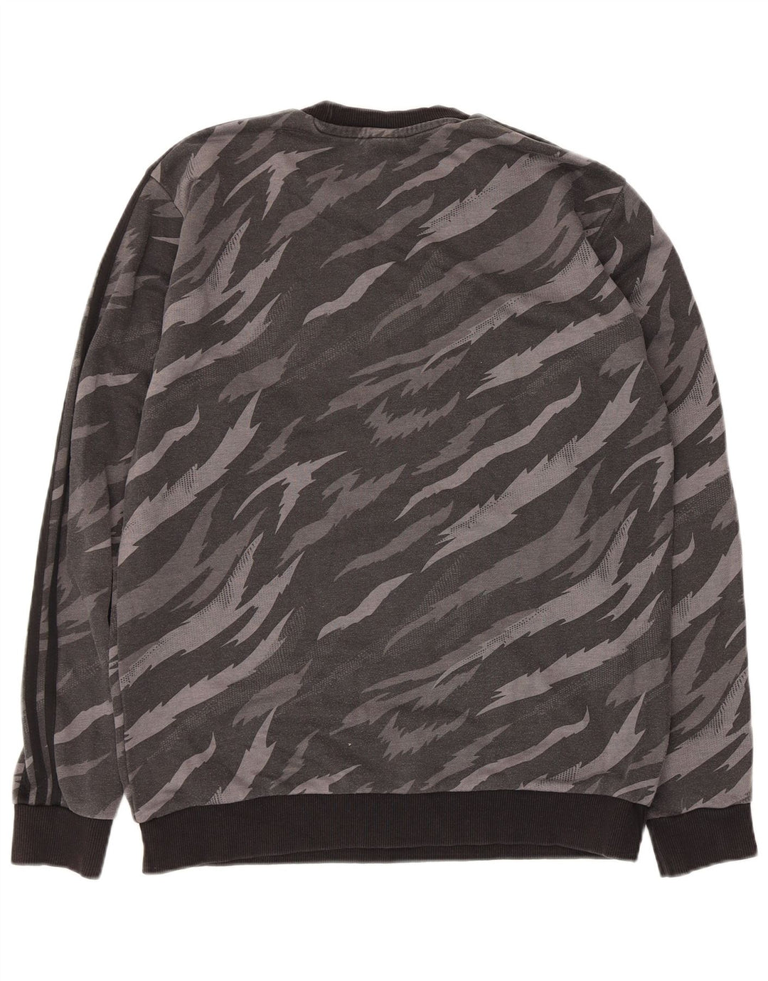 Adidas Sweat-shirt en coton à imprimé animal gris moyen pour homme