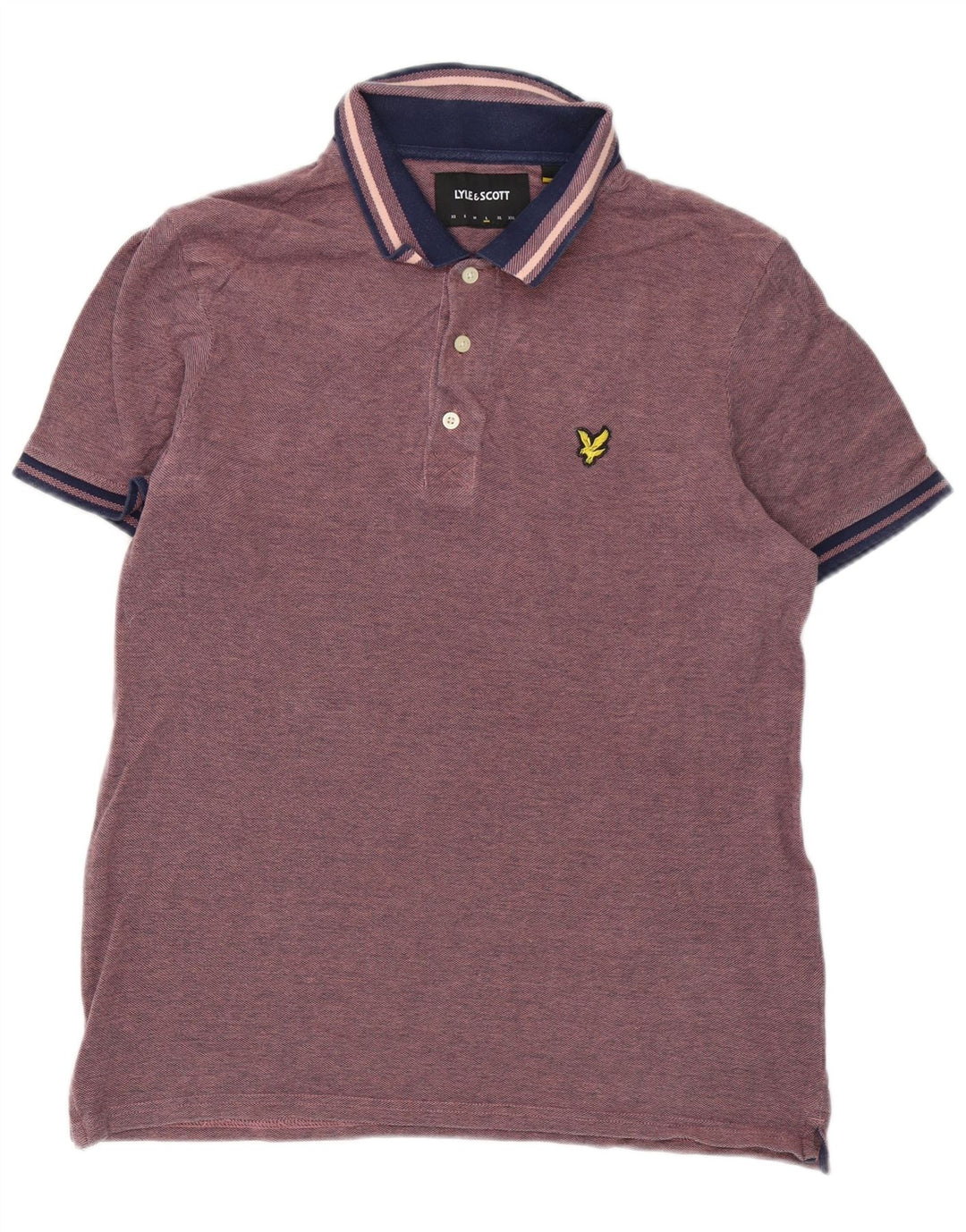 Lyle & Scott Polo Homme Large Rose Coton