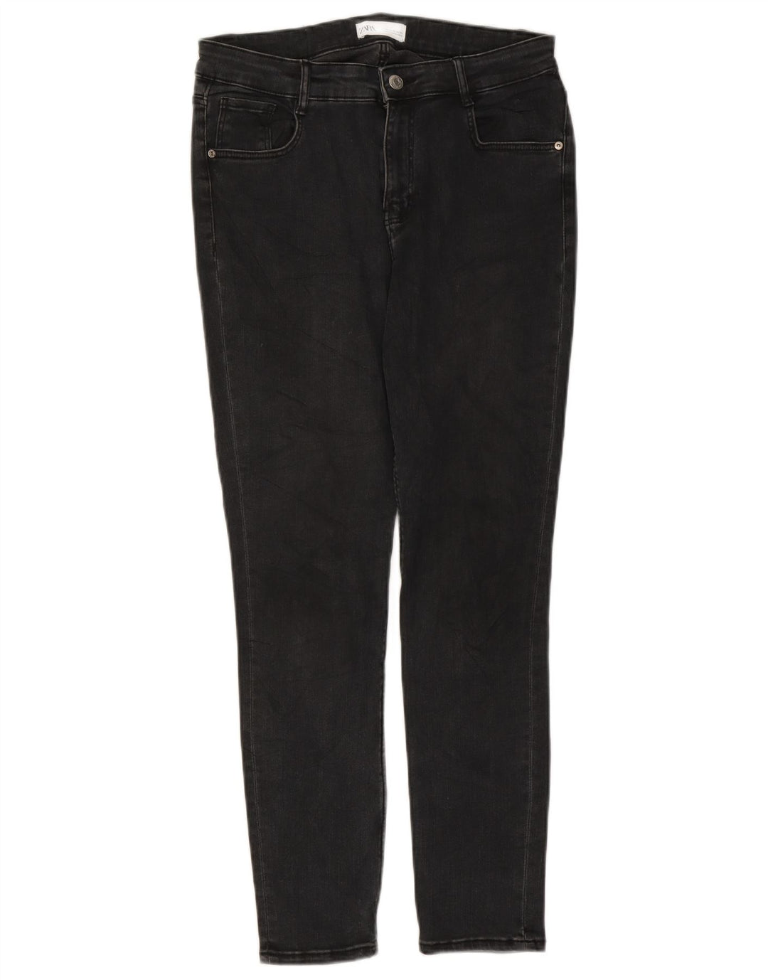 Zara Jean Slim Femme EU 42 Large W32 L26 Noir