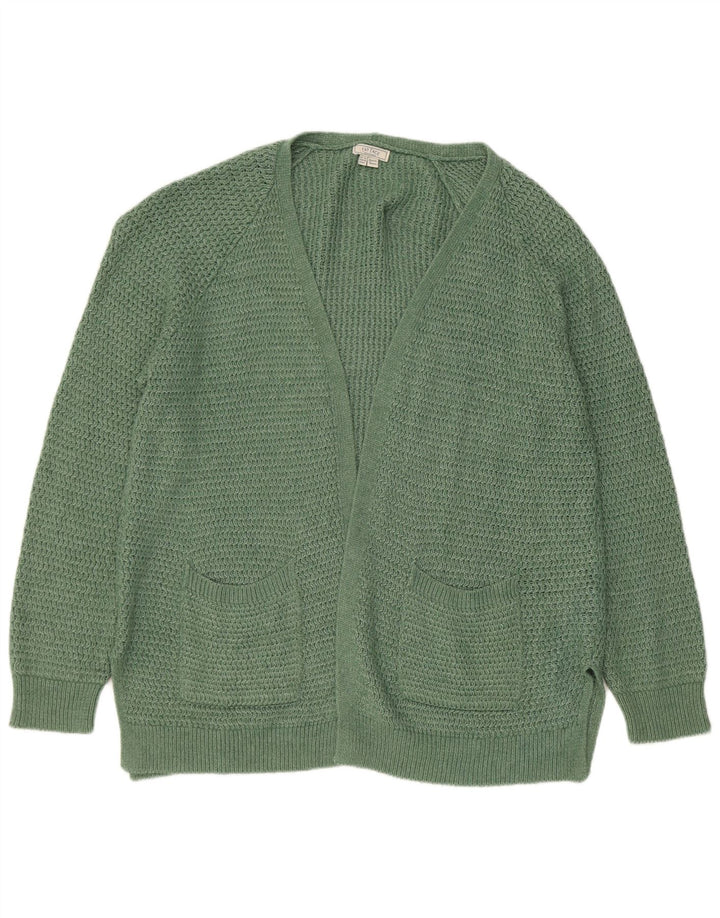 Fat Face Pull Cardigan Ouvert pour Femme UK 12 Acrylique Vert Moyen