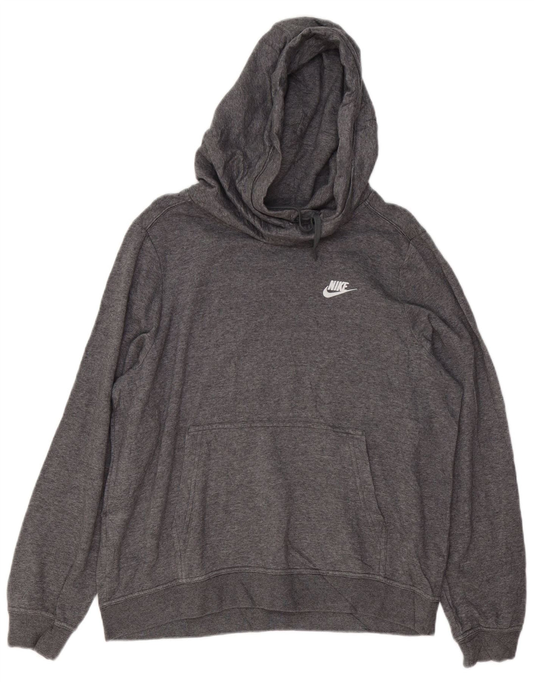 NIKE Pull à capuche pour homme en coton gris Large