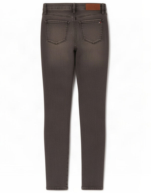 Tommy Hilfiger Womens Como Skinny Jeans W26 L30 Grey Cotton