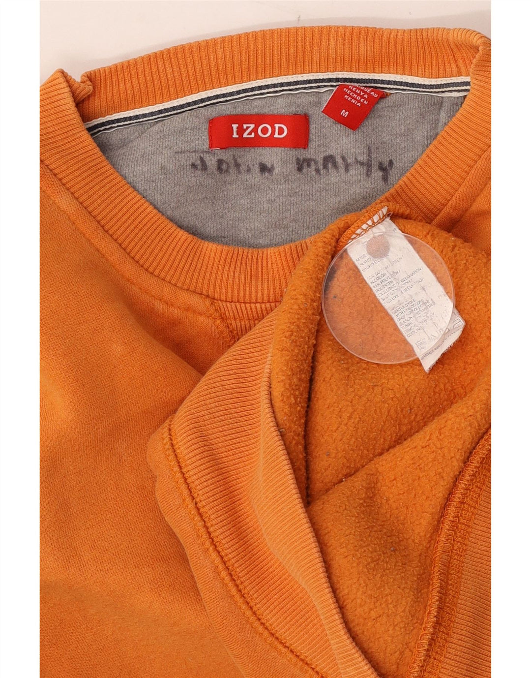 Izod Sweat-Shirt Homme Orange Moyen Coton