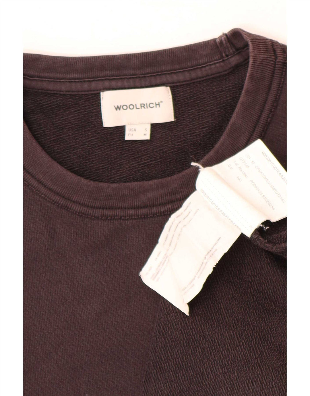 Woolrich Sweat-shirt coupe ample pour homme en coton marron Taille S