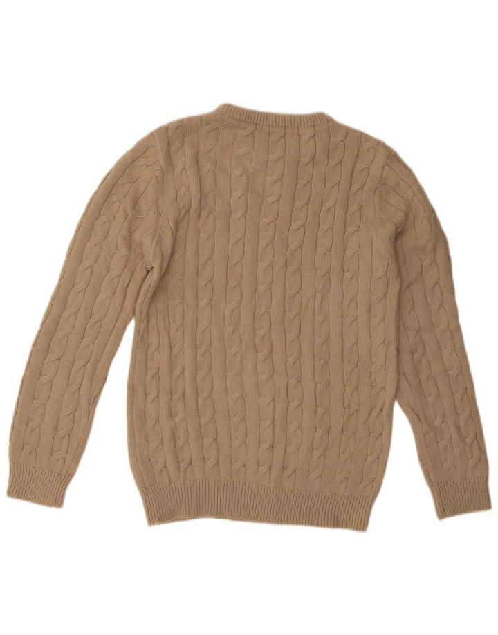 ENOS & CO Pull Col Rond Homme Acrylique Beige Moyen