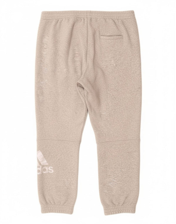 Adidas Pantalon de survêtement graphique pour homme Joggers 2XL Gris chiné en coton