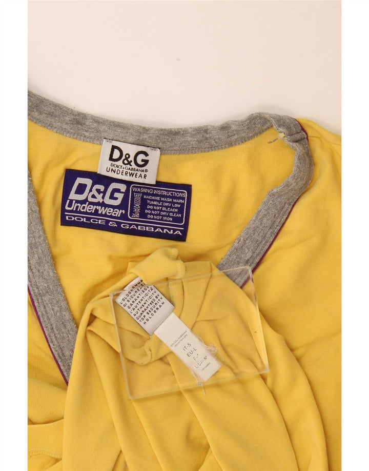 Dolce & Gabbana T-Shirt Homme Haut Large Jaune