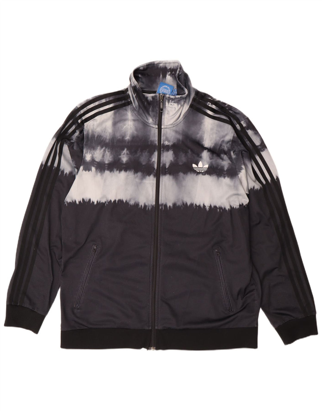 Adidas Veste de survêtement pour homme XL Noir Tie Dye