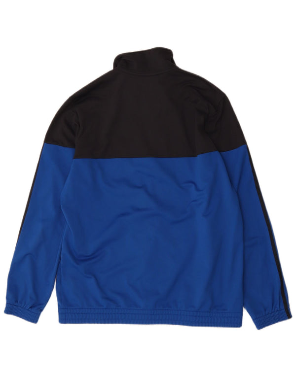Adidas Veste de survêtement pour homme UK 42/44 Large Bleu Colorblock Polyester